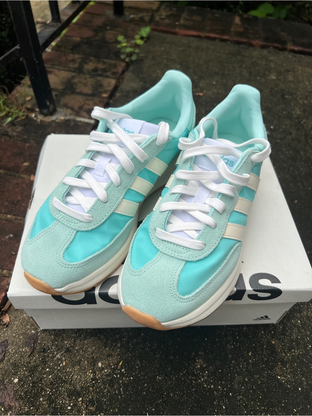 adidas Women’s Mint Teal Retro Runner Sneakers